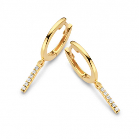 Boucles d'oreilles Argent plaqu or similaire