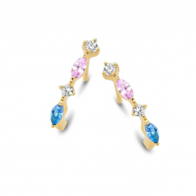 Boucles d'oreilles Argent plaqu or en complment