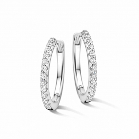 Boucles d'oreilles argent serti d'oxydes similaire