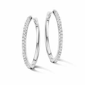 Boucles d'oreilles argent serti d'oxydes similaire