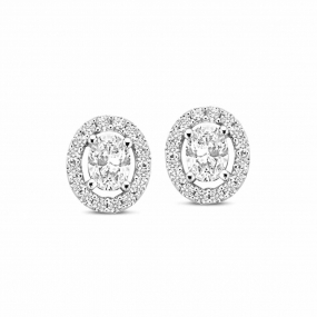 Boucles d'oreilles argent serti d'oxydes similaire