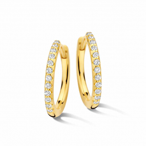 Boucles d'oreilles argent serties d' similaire