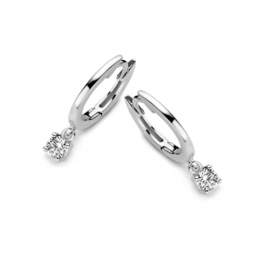 Boucles d'oreilles Argent serties de similaire