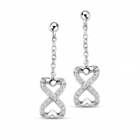 Boucles d'oreilles argent signe de similaire