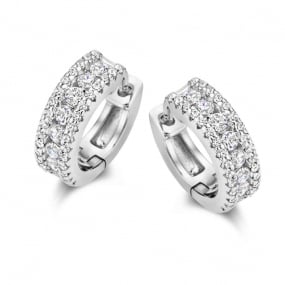 Boucles d'oreilles argent zirconium - similaire