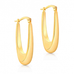 Boucles d'oreilles Cr�oles allong�es 