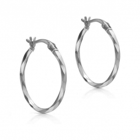 Boucles d'oreilles Cr�oles Facett�es