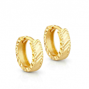 Boucles d'oreilles Cr�oles Facett�es similaire