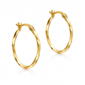 Boucles d'oreilles Cr�oles Facett�es similaire