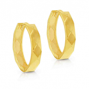 Boucles d'oreilles Cr�oles Facett�es similaire