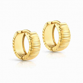 Boucles d'oreilles Cr�oles Stri�es