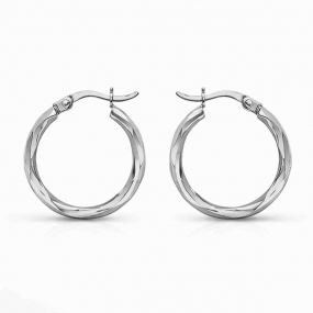 Boucles d'oreilles Cr�oles Torsad�es similaire