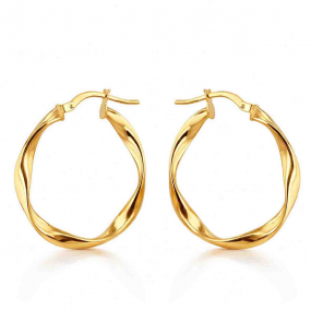 Boucles d'oreilles Cr�oles Torsad�es similaire