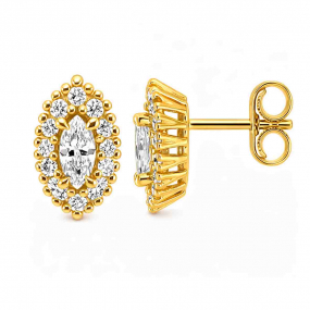 Boucles d'oreilles Diamant Marquise de similaire