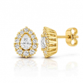 Boucles d'oreilles Diamant Poire de similaire