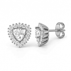 Boucles d'oreilles Diamant triangle de Synth�se 