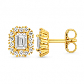 Boucles d'oreilles Diamant taille similaire