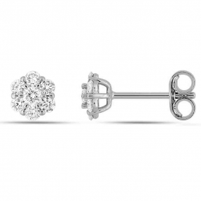 Boucles d'oreilles Diamants - Diamant de Laboratoire