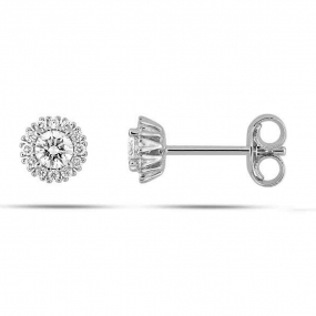 Boucles d'oreilles Diamants - Diamant de Laboratoire