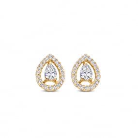 Boucles d'oreilles diamants similaire
