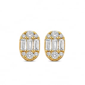 Boucles d'oreilles diamants similaire