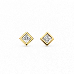 Boucles d'oreilles Diamants - Bezel Collection - Mérité