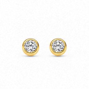 Boucles d'oreilles Diamants - Bezel Collection - Mérité