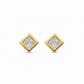 Boucles d'oreilles Diamants - Bezel Collection - Mérité