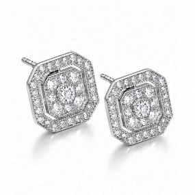 Boucles d'oreilles diamants