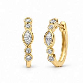 Boucles d'oreilles Diamants Mosaik Collection - Mérité