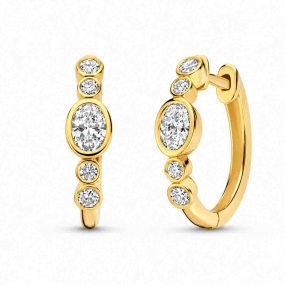 Boucles d'oreilles Diamants Mosaik Collection - Mérité
