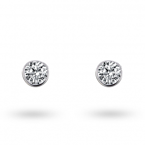 Boucles d'oreilles Diamants sertie clos