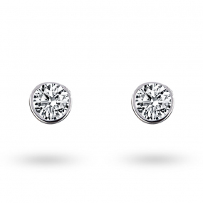 Boucles d'oreilles Diamants sertie clos 