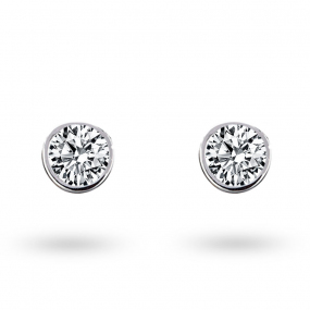 Boucles d'oreilles Diamants sertie clos