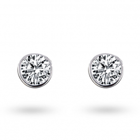 Boucles d'oreilles Diamants sertie clos