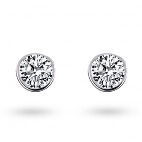Boucles d'oreilles Diamants sertie clos 