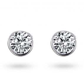 Boucles d'oreilles Diamants sertie clos