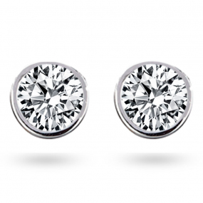 Boucles d'oreilles Diamants sertie clos