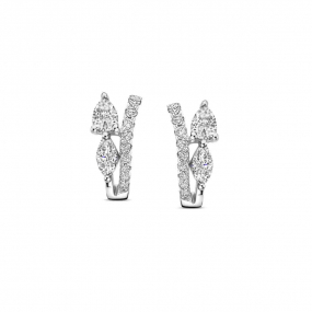 Boucles d'oreilles en argent avec en complment
