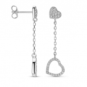 Boucles d'oreilles en argent et Oxydes - en complément