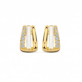 Boucles d'oreilles en argent plaqu or en complment