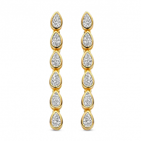 Boucles d'oreilles en argent plaqu or
