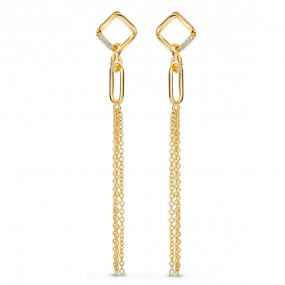 Boucles d'oreilles en argent plaqu or similaire