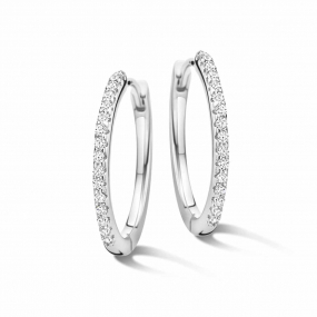 Boucles d'oreilles en argent serties d' similaire