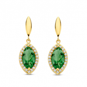 Boucles d'oreilles Etna - Tourmaline Verte - One More