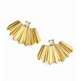 Boucles d'oreilles �ventail Or et Diamants