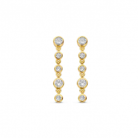Boucles d'oreilles longues en argent en complment