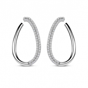 Boucles d'oreilles ovale oxydes- Naiomy