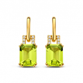 Boucles d'oreilles Péridot et Diamants similaire