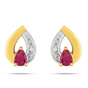 Boucles d'Oreilles Rubis